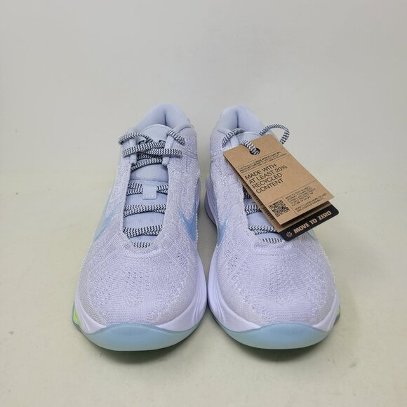 Nike GT Hustle 3 'Glacier Blue' White Sneakers Men's Size 9.5 FV5953-004 - Picture 5 of 10